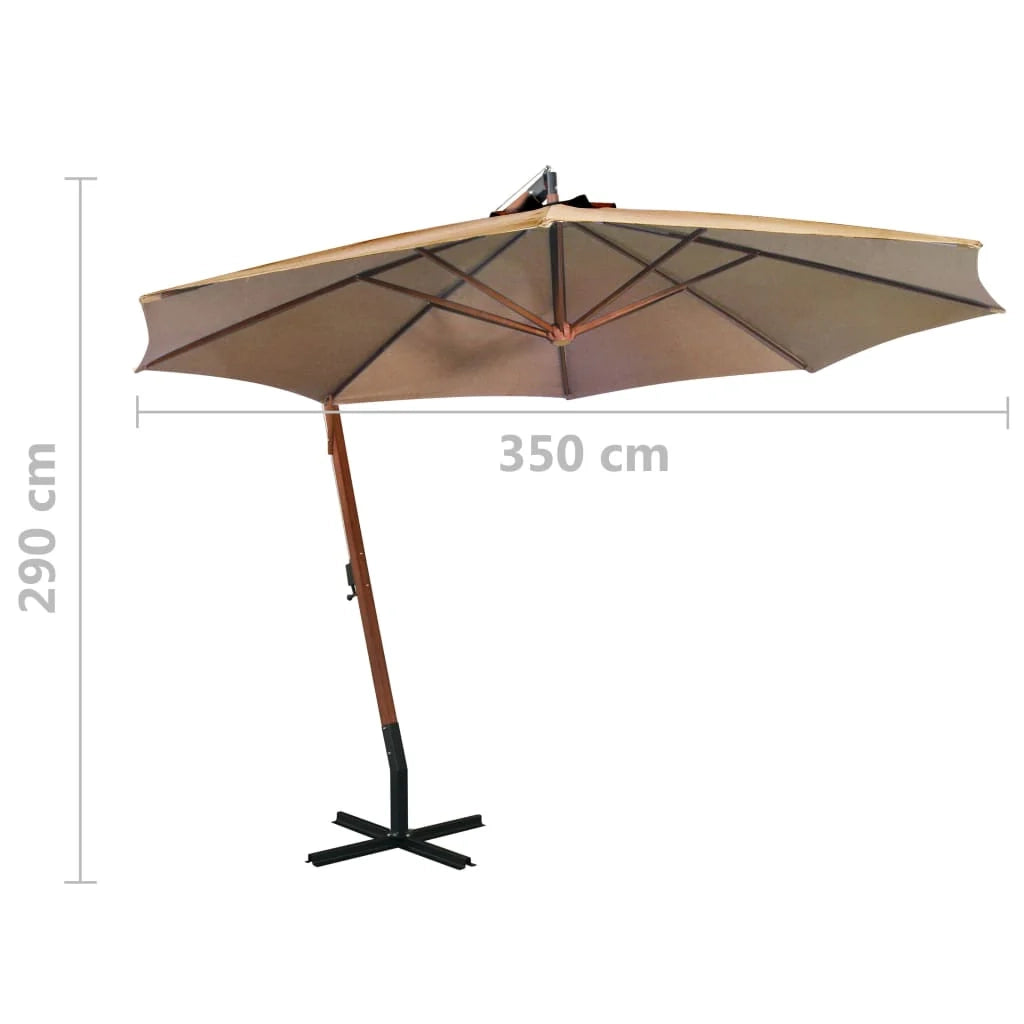 Ombrellone a sospensione con palo tortora 35 x 29 m in legno massello di abete 02_0008719