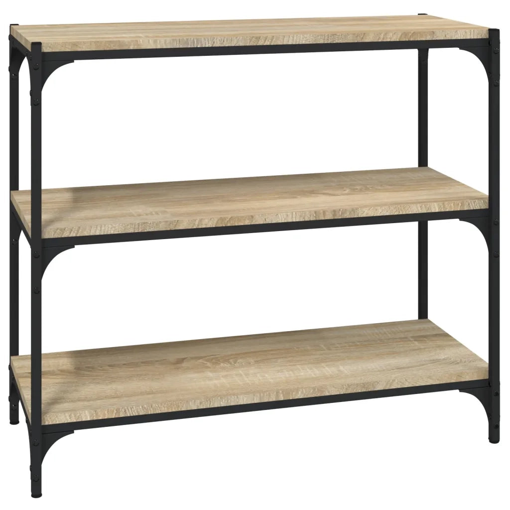 Libreria Rovere Sonoma 80x33x70,5cm Legno Multistrato e Acciaio 819338