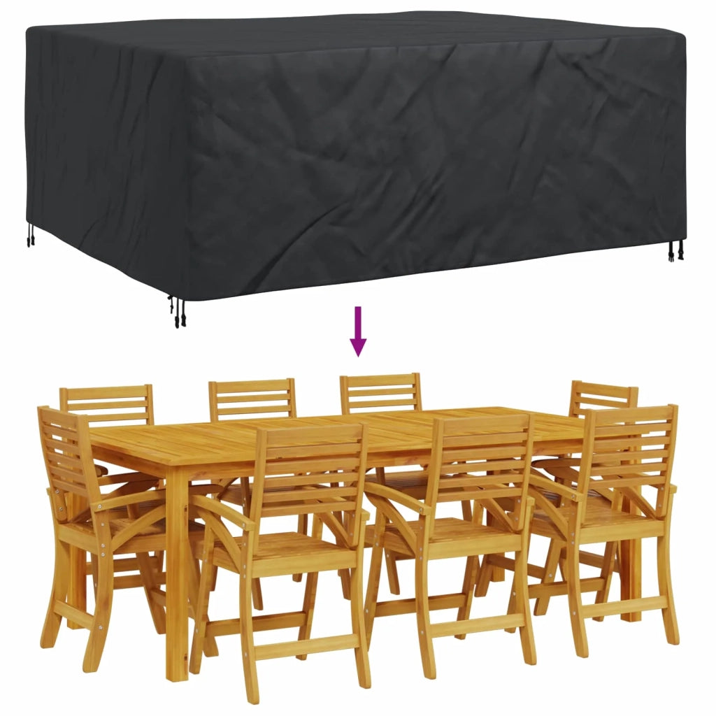 Copertura per mobili Tinta unita Nero 240 x 190 x 90 cm 600D 4105812