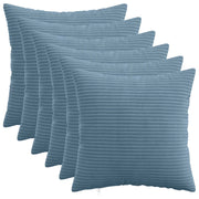 Federa 6 pcs HEERLEN Blu 50 x 50 cm corduroy 910889
