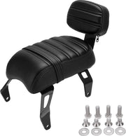 Sedile di scorta con set di copertura per Indian Scout Bobber 2018-2021 - Nero - Sedile di scorta confortevole
