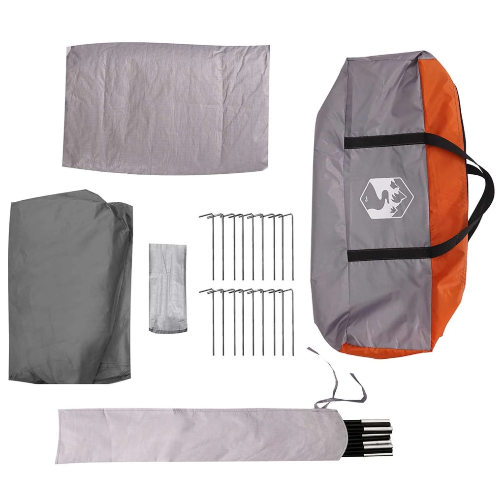 Tenda Capanna con tetto Grigio e arancione 12-Persone 42028573