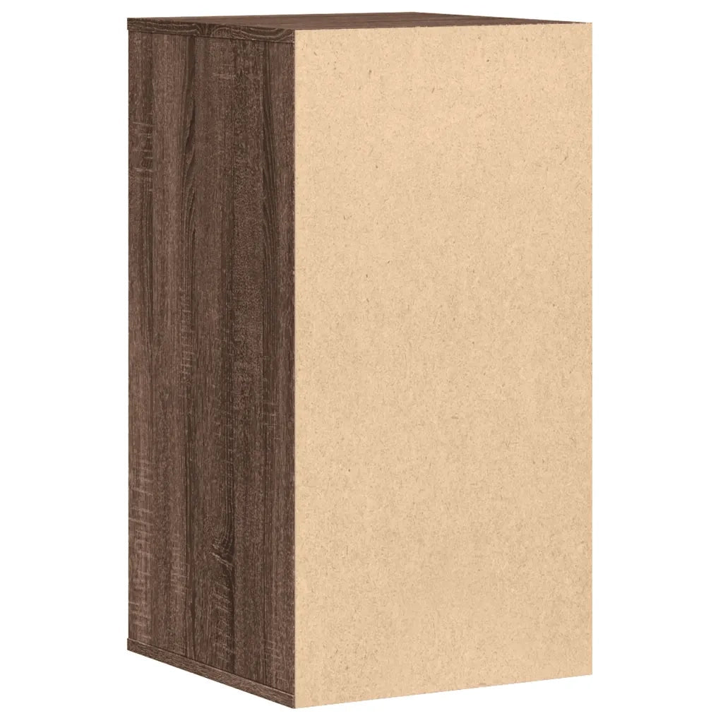 vidaXL Cassettiera Angolo Rovere Marrone 40x41x76cm Legno Multistrato