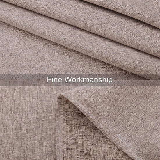 Asciugabile Tavolo Coperto con Effetto Lotus Rectangolare 140 x 200 cm - Copertura Tavolo Idrorepellente - Protezione da Macchie - Aspetto di Lino