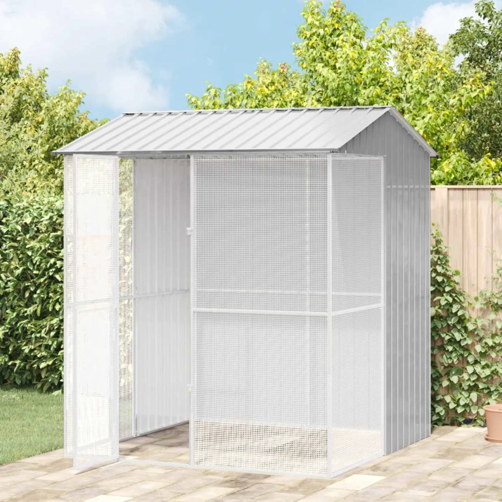 Gabbia per uccelli Grigio 215 x 210 x 247 cm Acciaio zincato 3325175