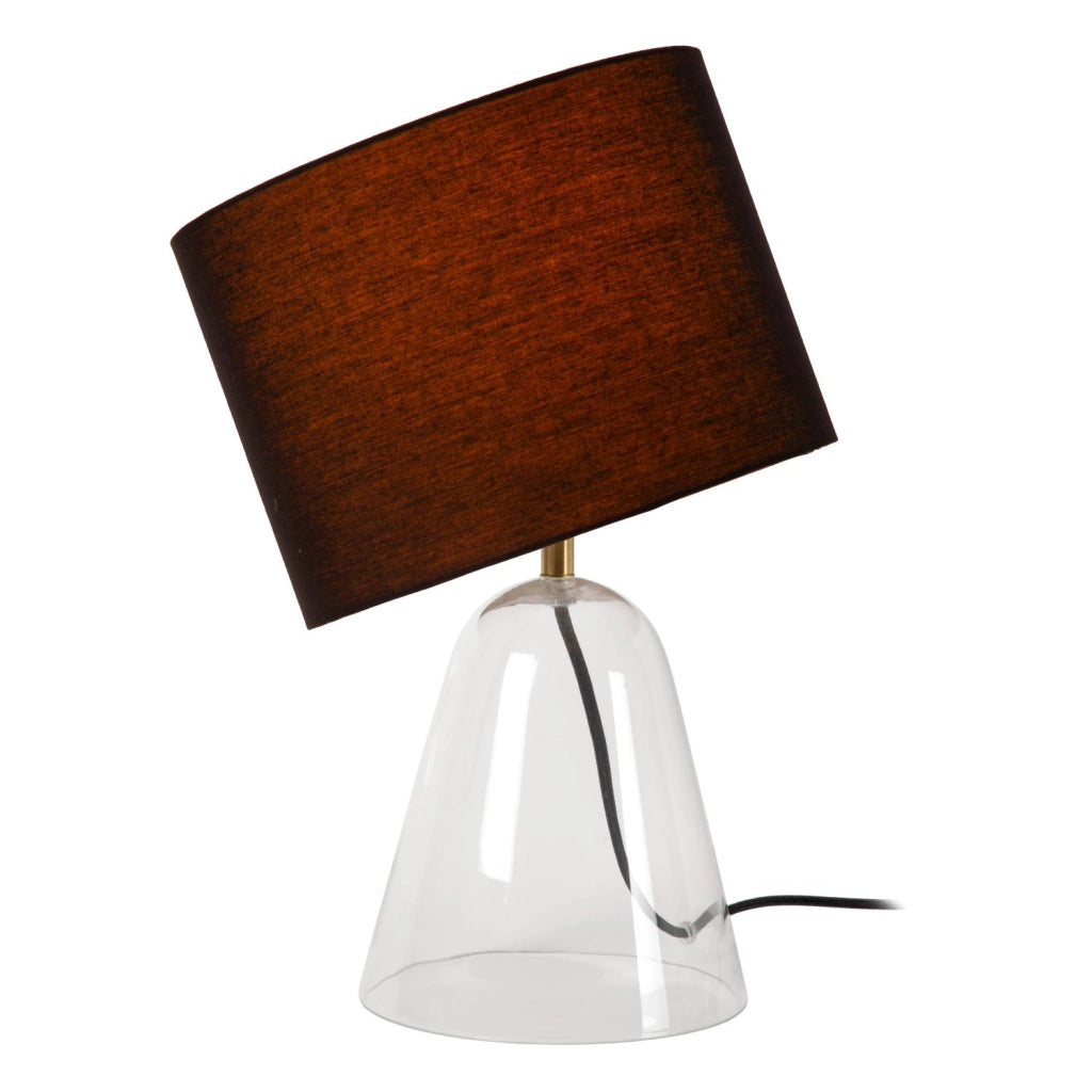 Lampada da tavolo CAMPANA vetro nero 1xE27 Lucide