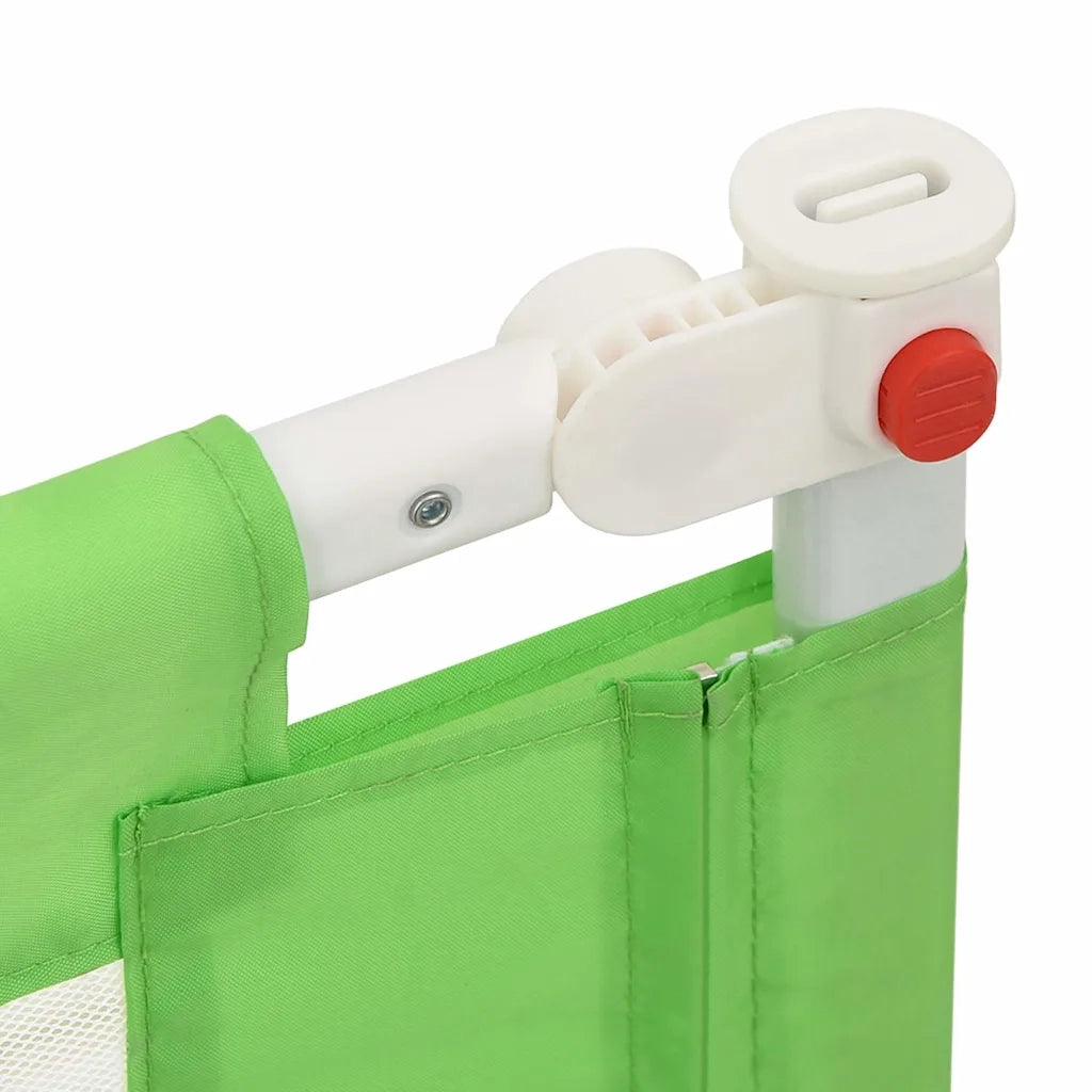 Sponda Letto di Sicurezza per Bambini Verde 100x25cm in Tessuto 10190