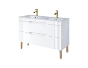 Set mobili bagno 120 cm con lavabo Fiji White 120 x 1401 x 1401 cm
