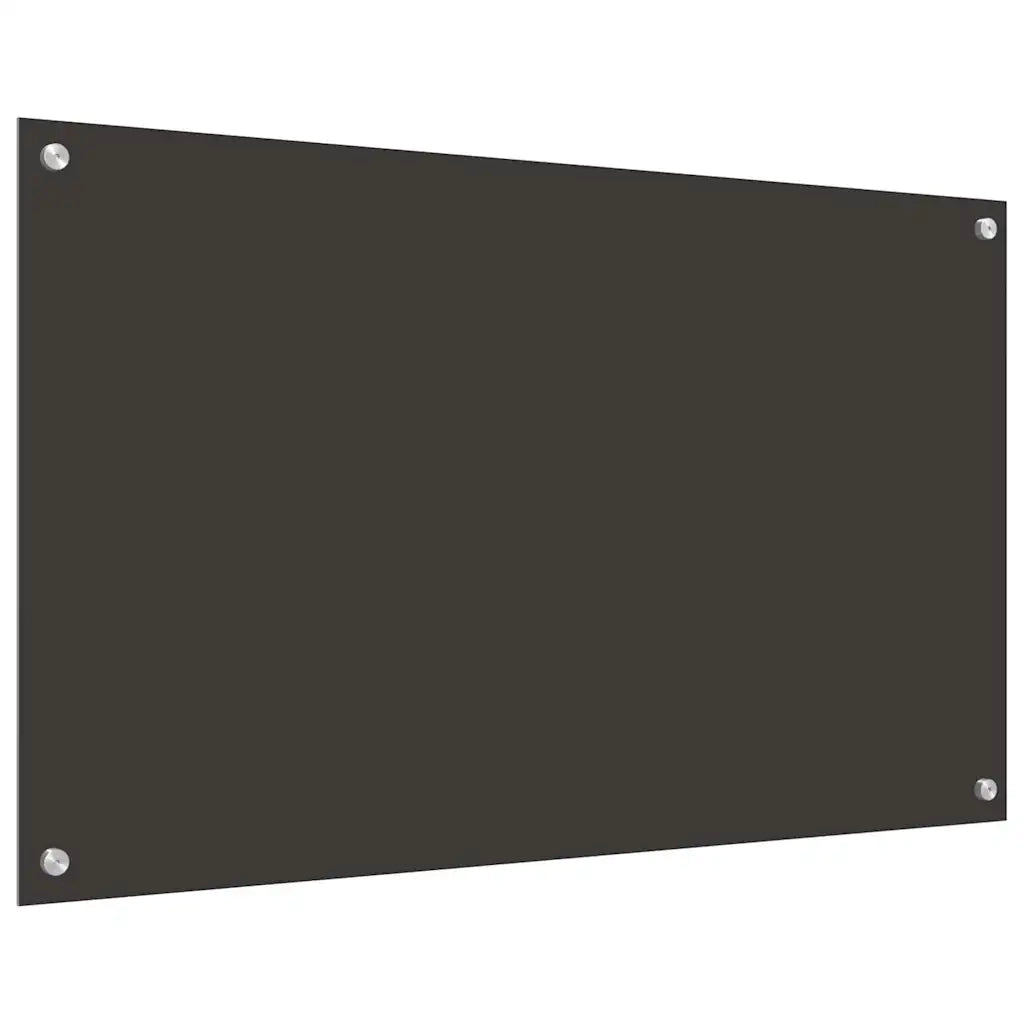 Rivestimento da Cucina 2 pz-Set di 2 Paraschizzi per Cucina Grigio scuro 100 x 60 cm