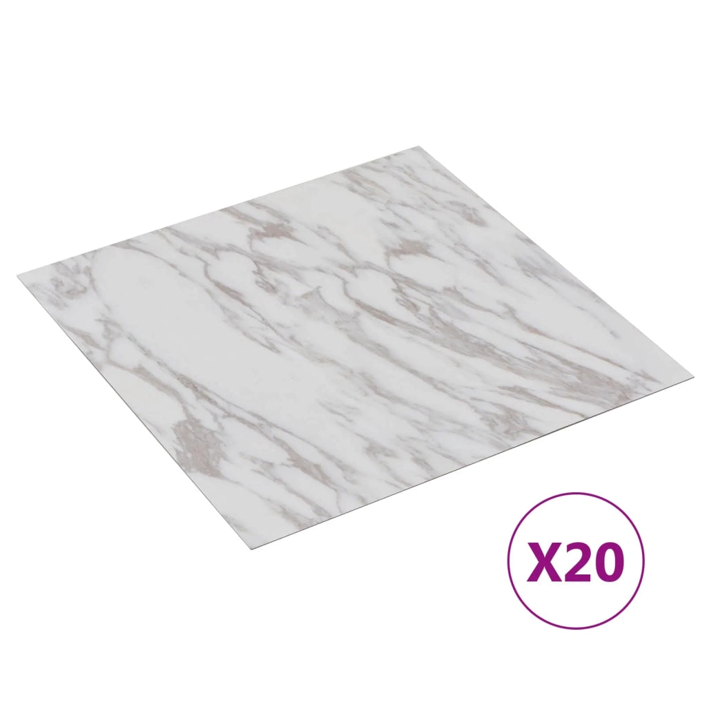 Plance per Pavimentazione Autoadesiva 30,5 x 30,5 cm 20 pcs PVC