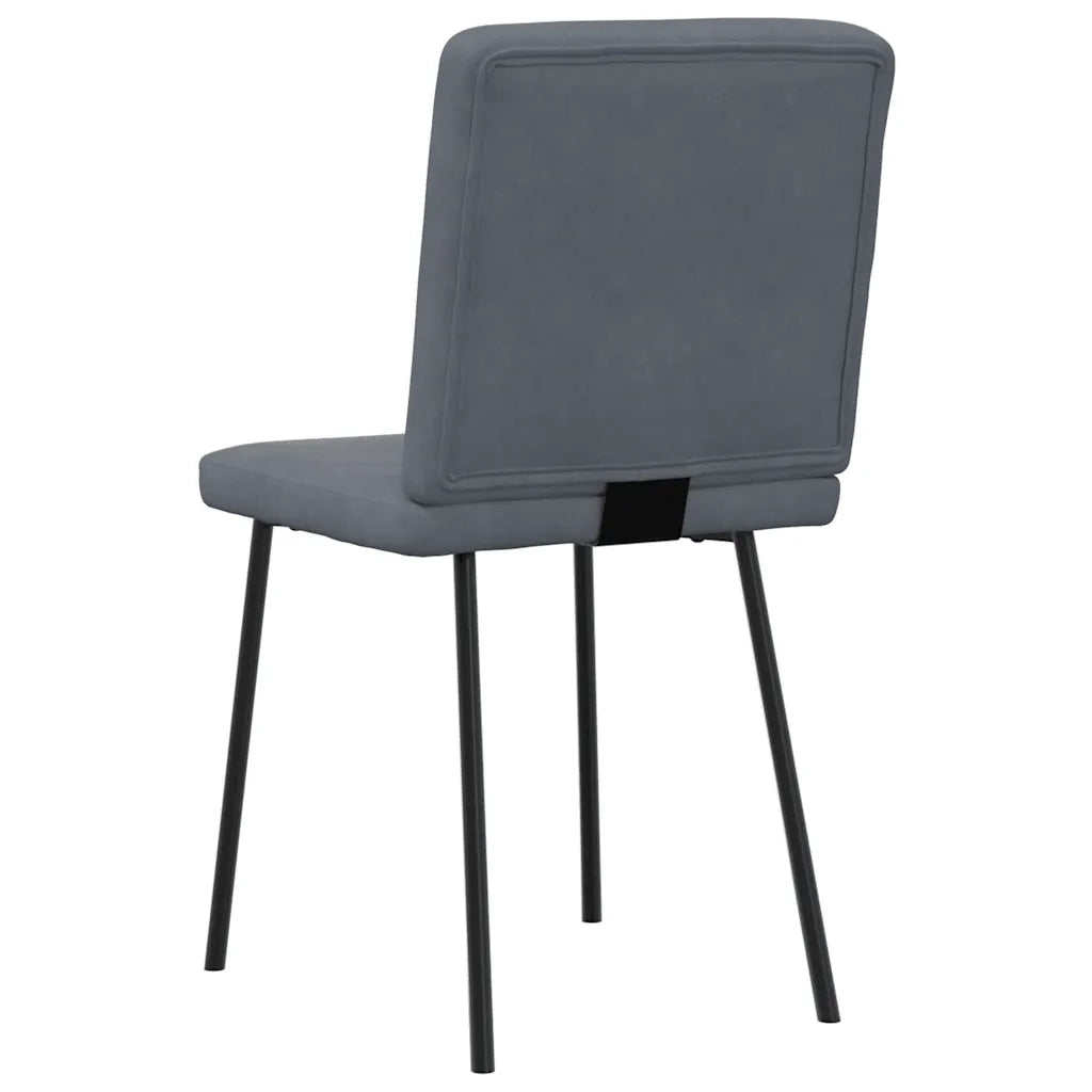 vidaXL Sedie da Pranzo 6 pz Grigio Scuro in Velluto