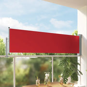Tenda Laterale Retrattile per Patio 80x300 cm Rosso cod mxl 6670
