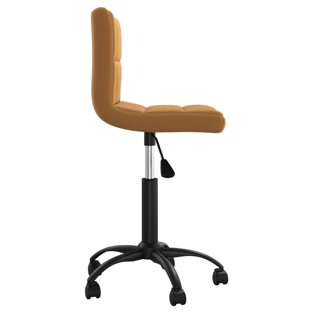 Sedia da Pranzo Girevole Marrone in Velluto cod mxl 26487