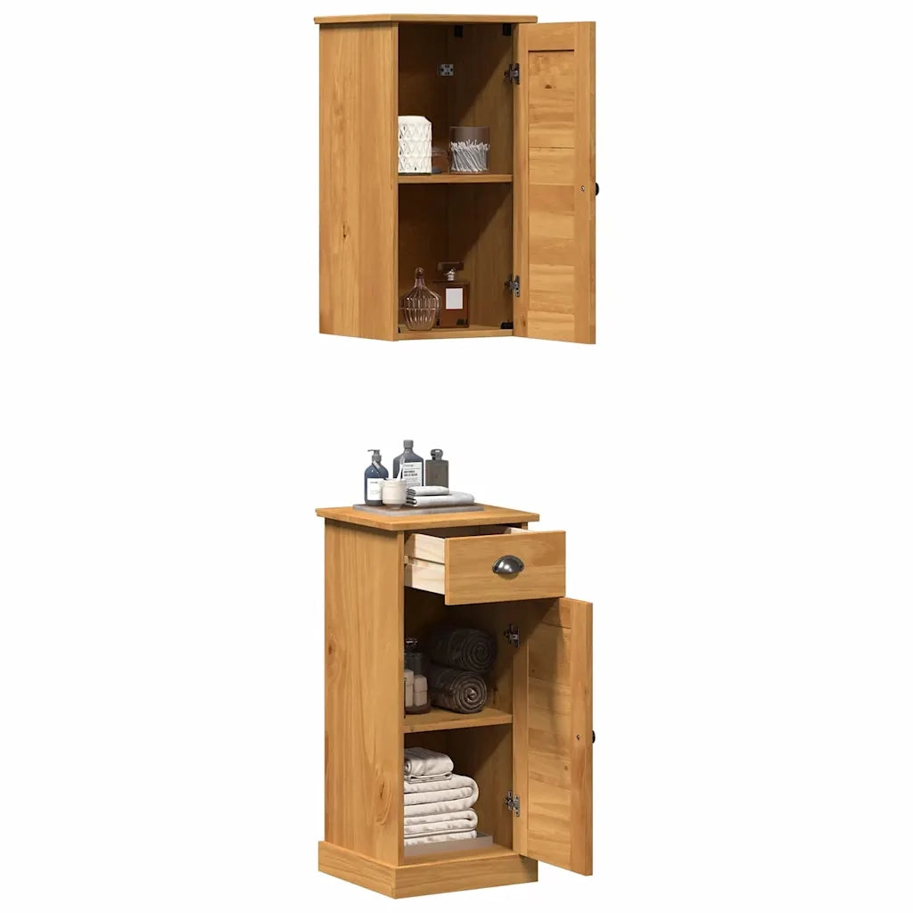 Mobile da Bagno con cassetto VIGO 2 pcs Marrone e Marrone Miele 3328537