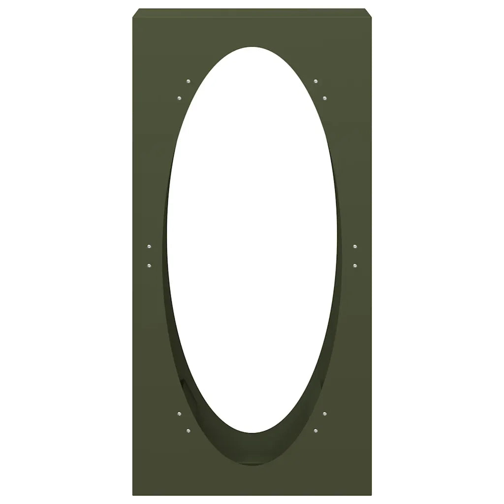 Rastrelliera per Legna da Ardere-Portalegna Verde Oliva 50x23x100 cm