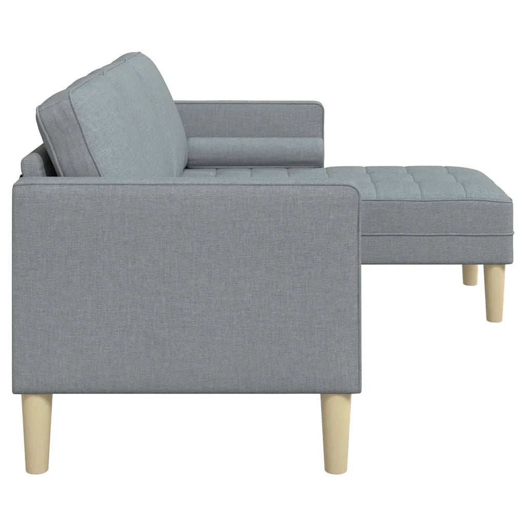Set di divani con cuscino Grigio chiaro Poliestere 42001913