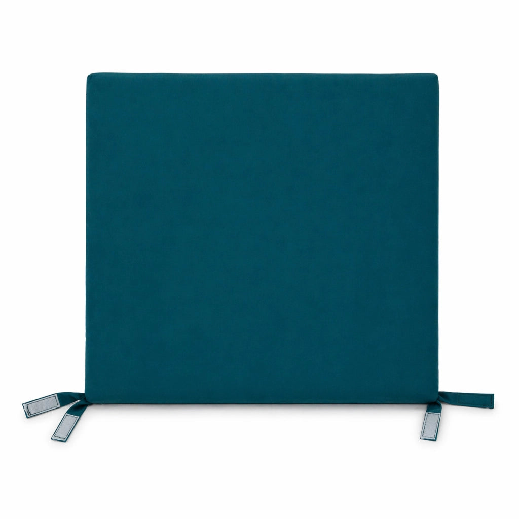 Cuscino seduta per sedia 45x47cm con velcro in poliestere – Verde Petrolio