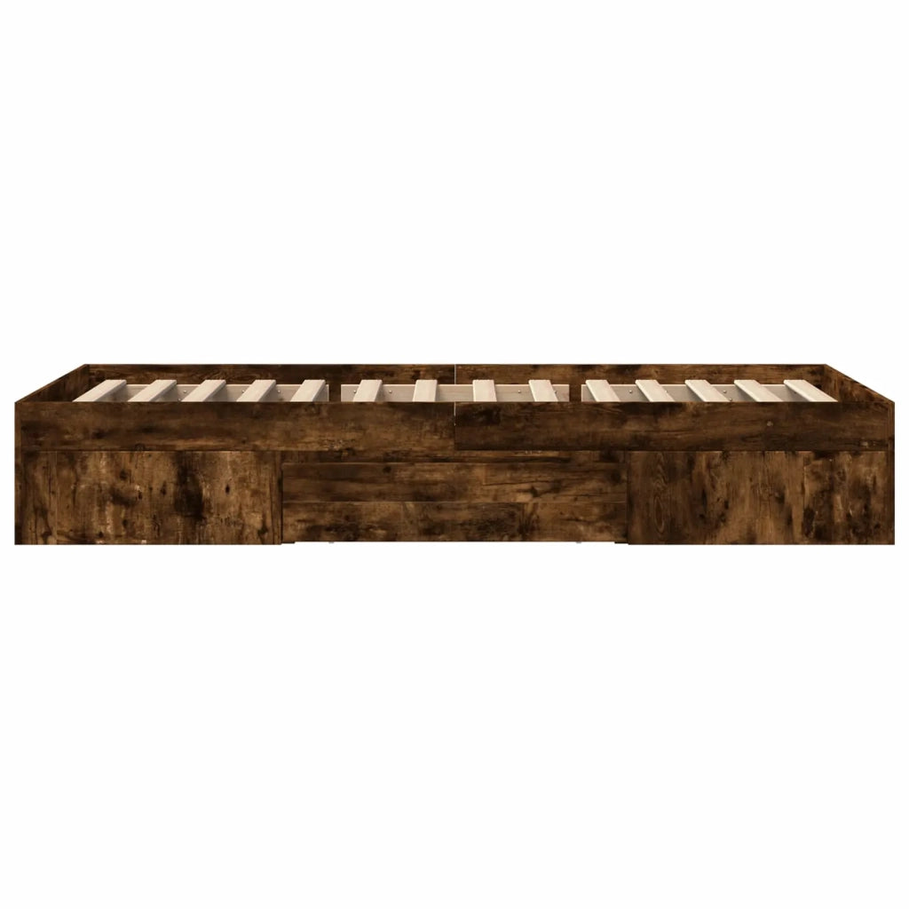 Telaio del letto con storage Rovere Fumo 80 x 200 cm 3429687
