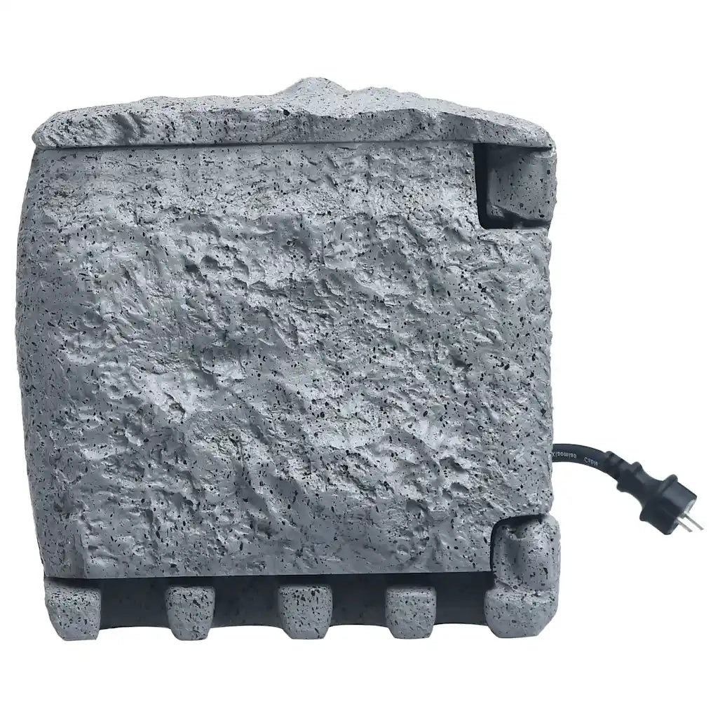 Presa da Esterno 2 Spine con Timer in Poliresina Grigia 48542