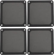 Filtro dell'aria per ventilatori - Protezione per computer - Installazione facile - Nero - Rimozione della polvere - Adatto per computer da scrivania - 4 pezzi
