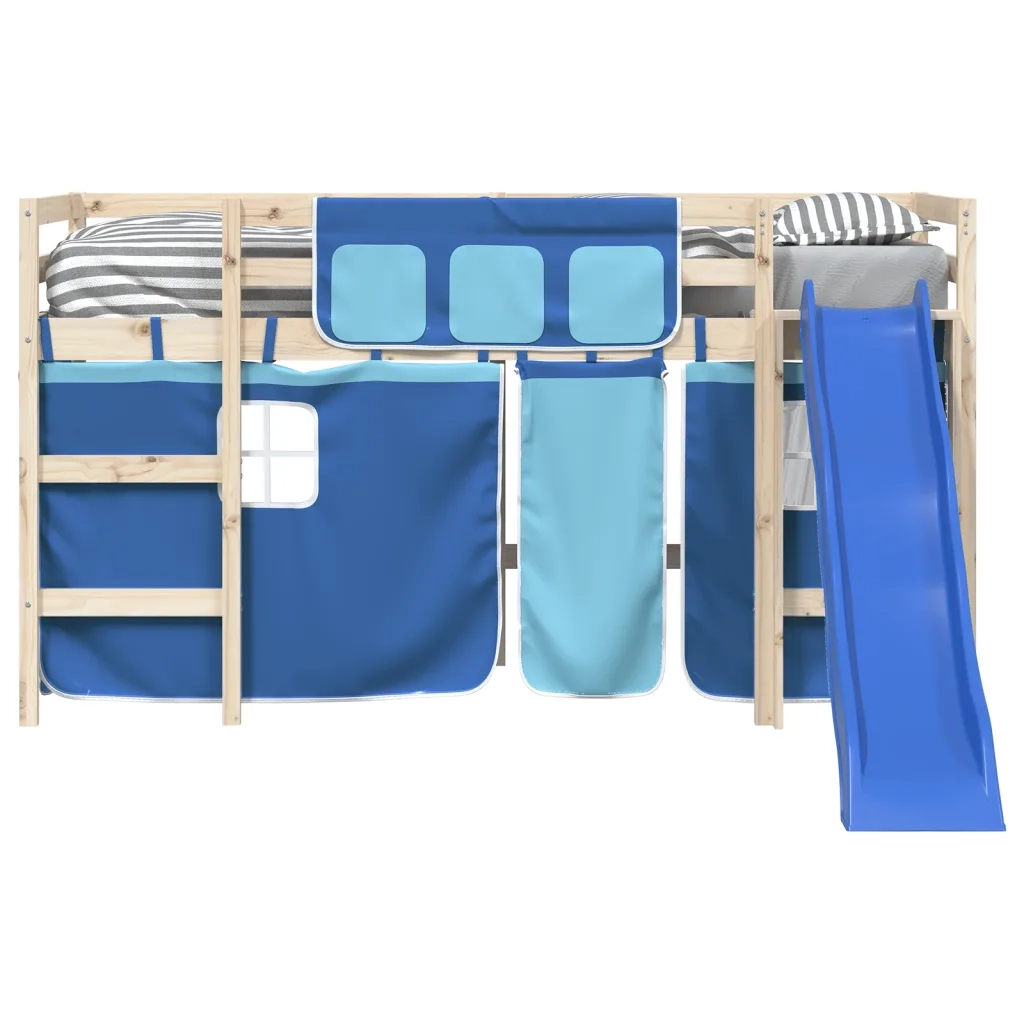 Tende per Letto a Soppalco Blu in Poliestere