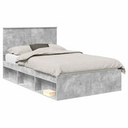 Letto matrimoniale | Letto per adulti | Struttura del letto Grigio Concret¨¨ 135 x 190 cm Pino massello