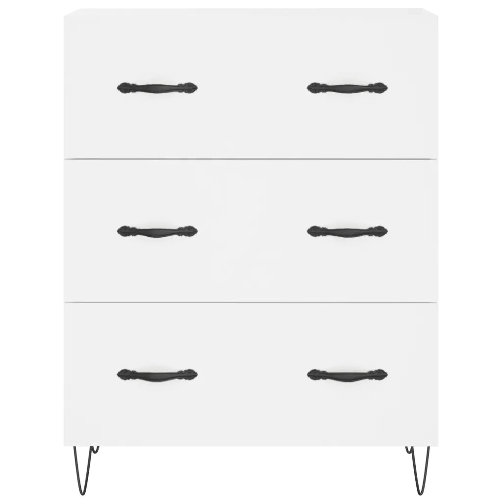 Credenza Bianca 69,5x34x180 cm in Legno Multistrato 3189373