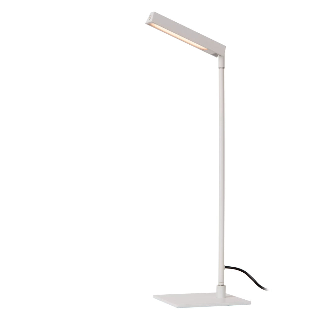 Lampada da scrivania bianca LED touch dimmer Lucide Lavale