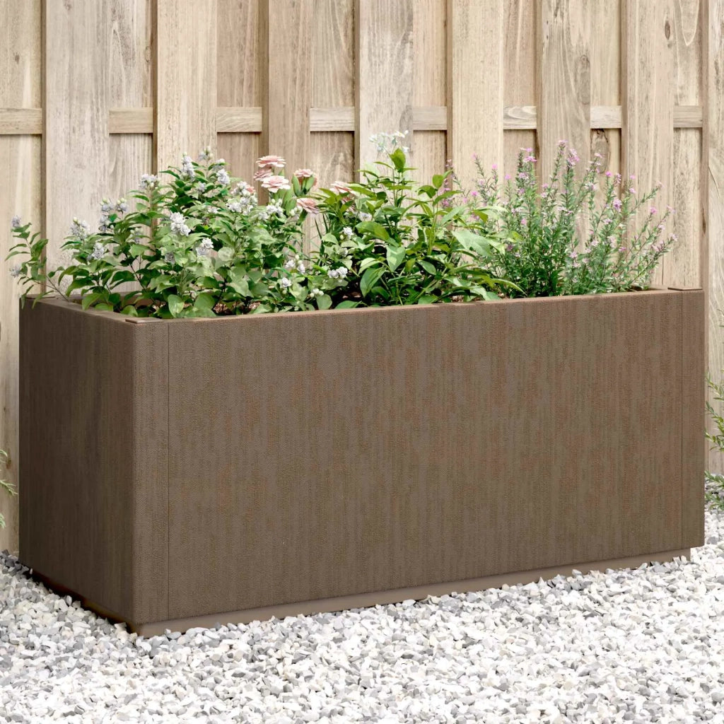 Scatola per Fiori da Giardino Marrone 80 x 36 x 35 cm PP 42036843