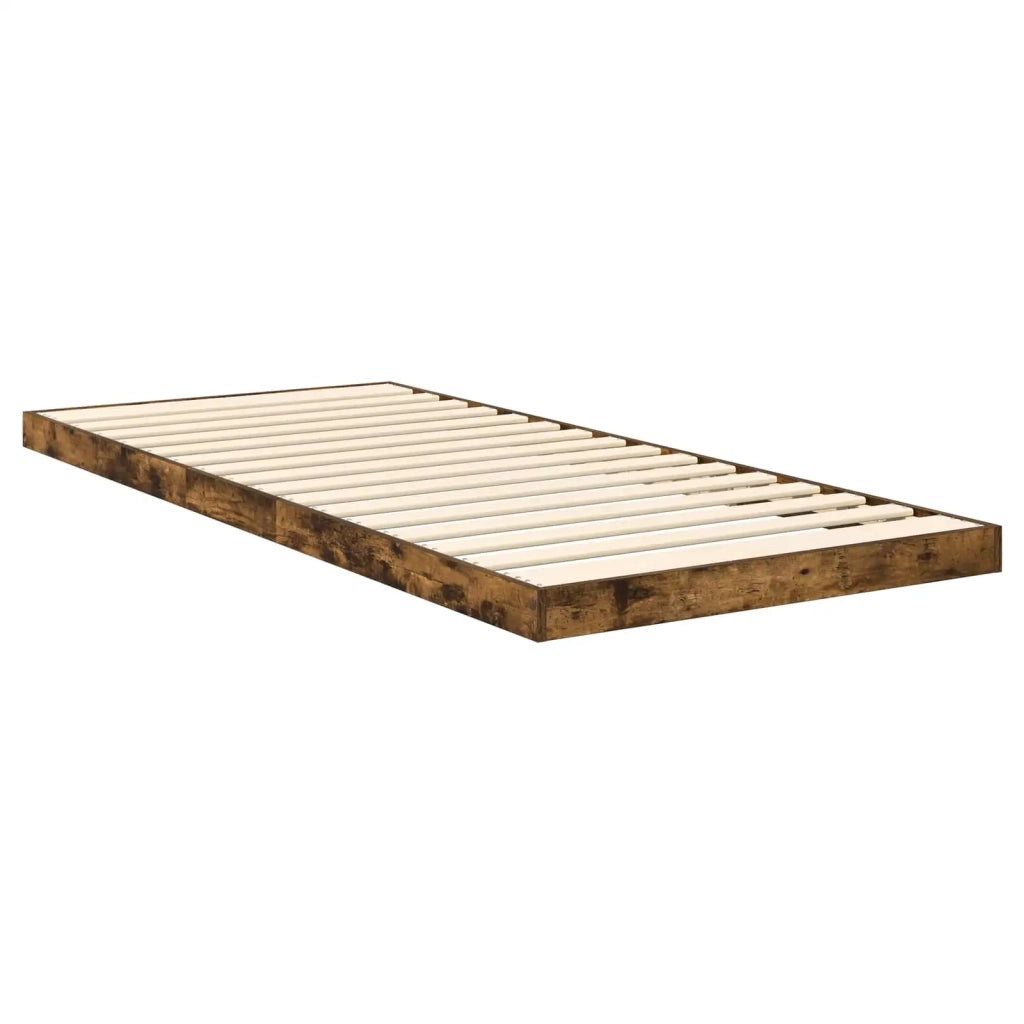 Struttura letto a terra Rovere fumé 75 x 190 cm 893520