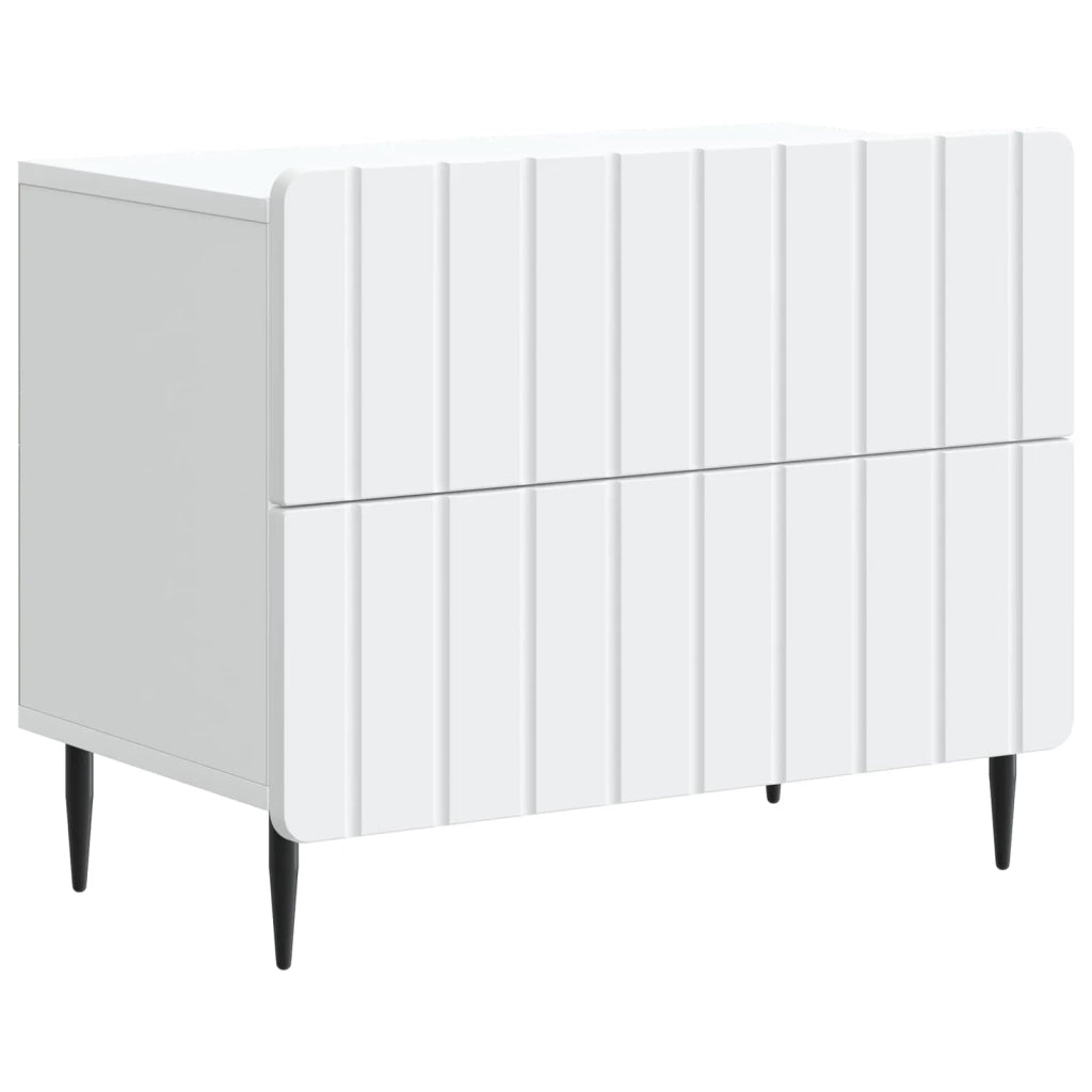 Armadio da Notte con cassetto Bianco 62 x 34,5 x 49,5 cm 894315