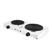 HIGH-TECH FORNELLO ELTTRICO CON PIASTRA DOPPIA Ø15/Ø18 - 2500W  SPIA DI ACCENSIONE + TERMOSTATO CAVO 1 MT