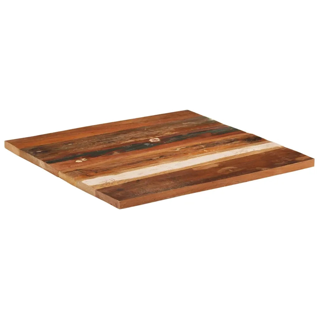 Piano Tavolo | Superficie Tavolo | Piano Scrivania Quadrato 70x70 cm 25-27 mm in Legno di Recupero