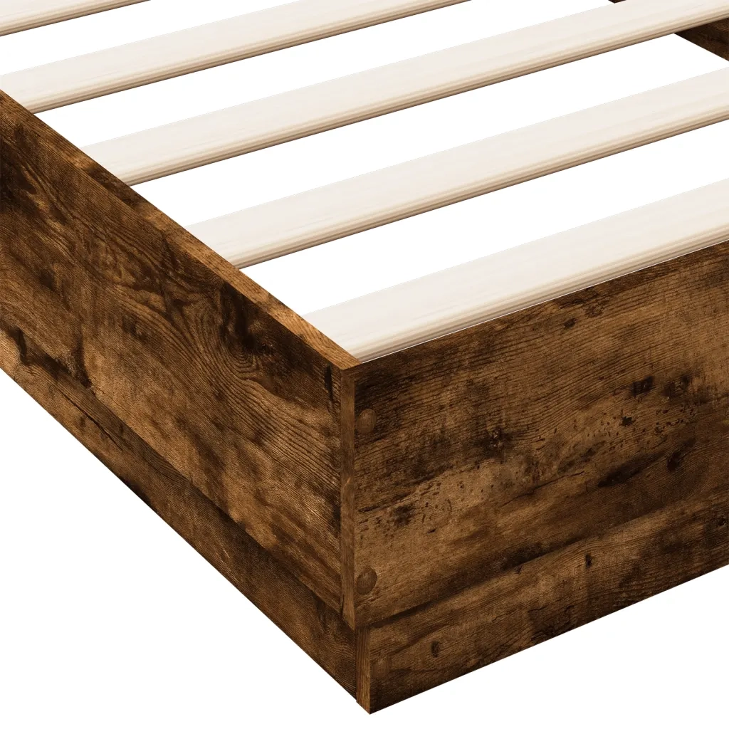 Giroletto senza Materasso Rovere Fumo 100x200 cm in Truciolato 839599