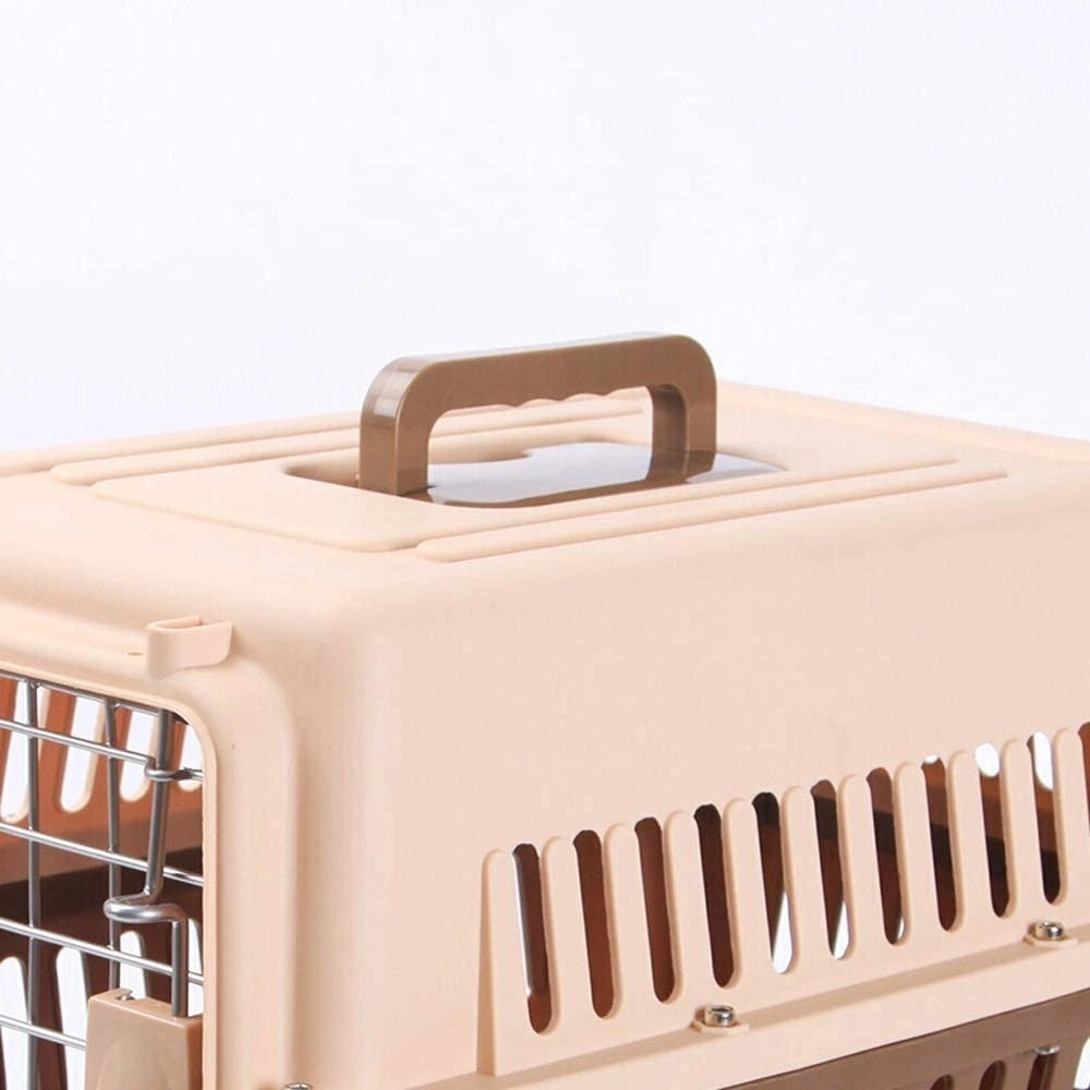 Trade Shop - Trasportino Per Animali Gatto Cane Borsa Viaggi Portatile Traspirante 81x60x59cm -