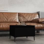 Tavolino-Tavolino da soggiorno-Tavolo Nero 50x46x35 cm in Legno Multistrato 135425