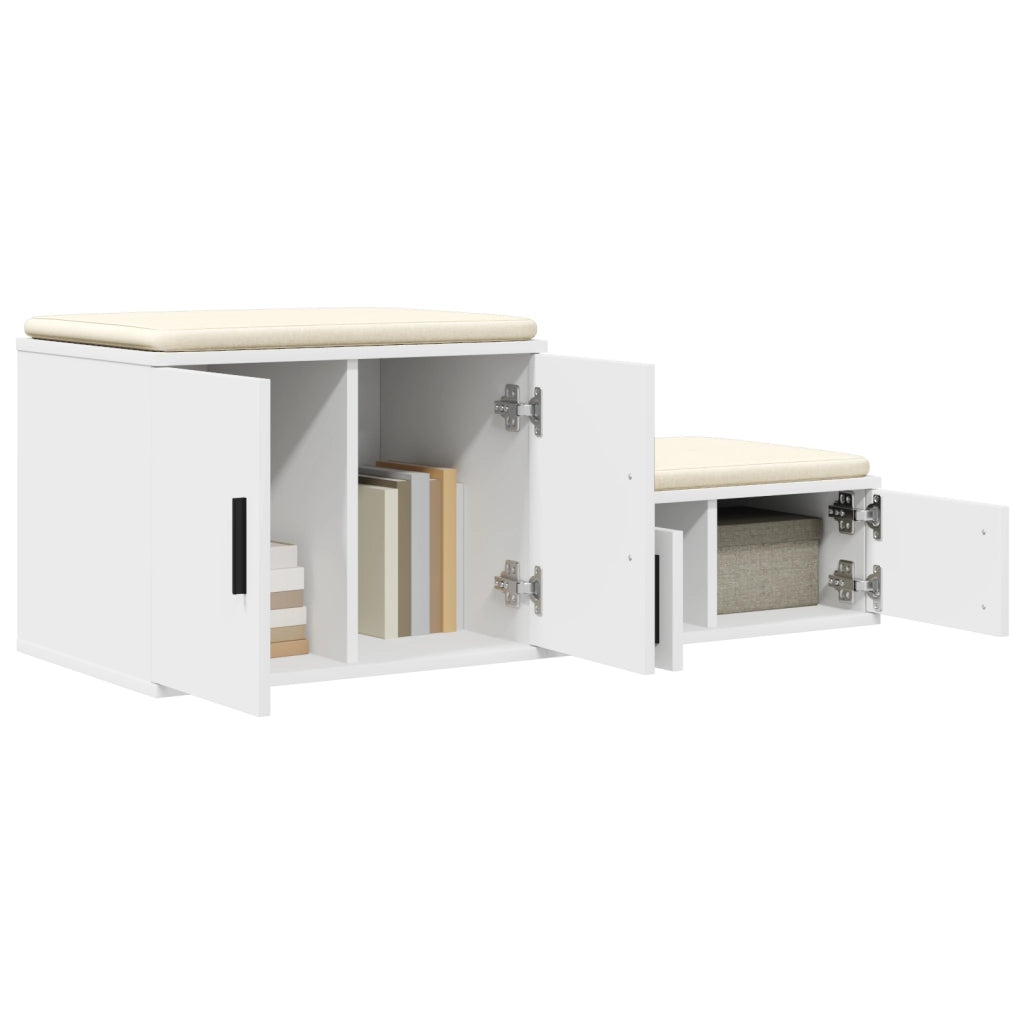 Armadio Storage  Bianco 118x41x40 cm in Legno Ingegnerizzato