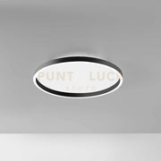 AELA P/M - PLAFONIERA A LED IN ALLUMINIO NERO  3100-3200lm 3000-4000K 50W+10W D.60CM