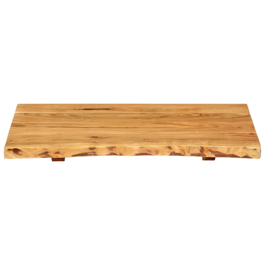 Piano per Lavabo Bagno in Massello di Acacia 58x52x2,5 cm 286317