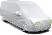 Hoes per auto MPV, impermeabile, per protezione esterna, ombrello in tessuto oxford, resistente all'UV, impermeabile all'acqua, regolare, dimensioni 525x185x160cm, colore argento.