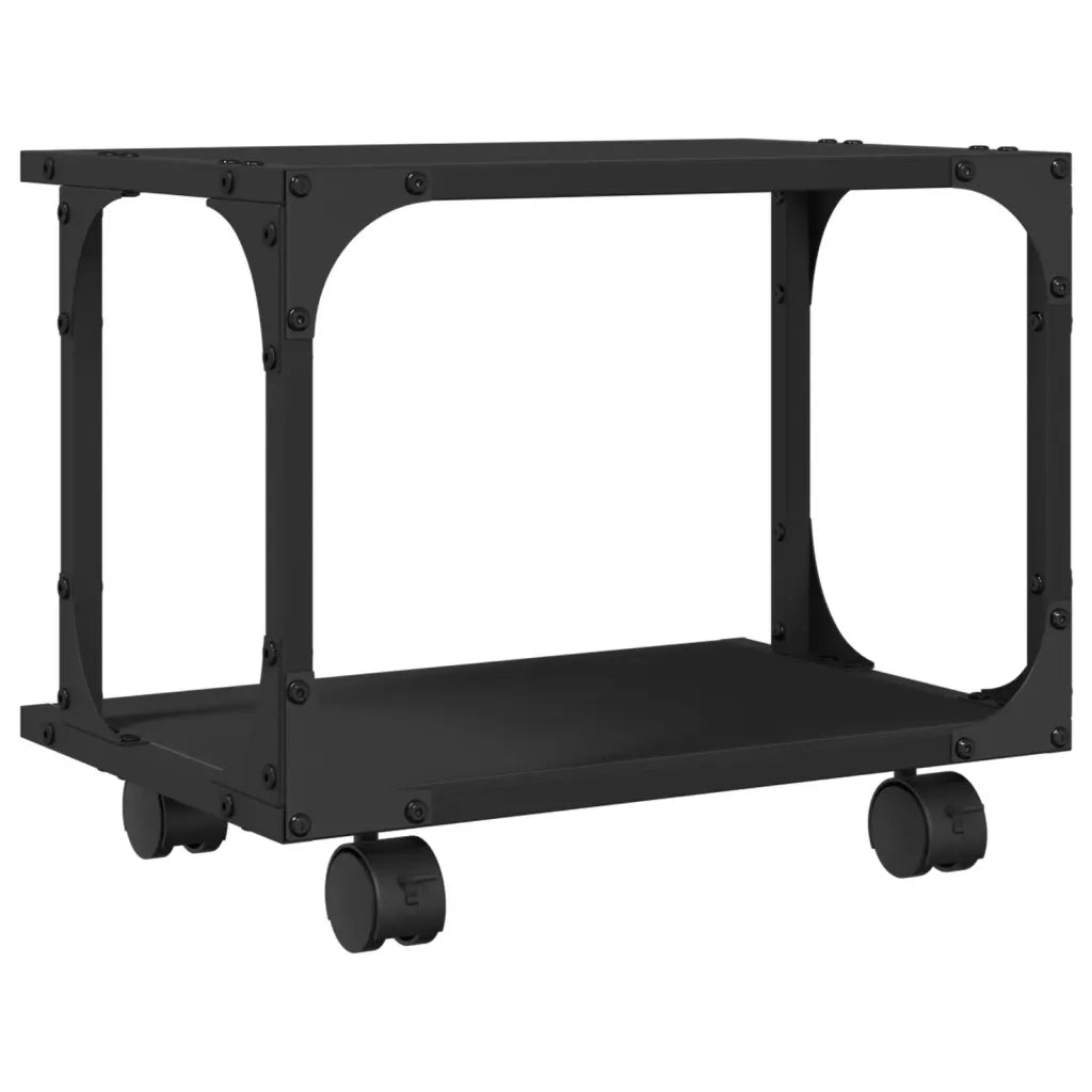 Supporto per Stampante 2 Livelli Nero 41x28x33,5 cm Multistrato 842271
