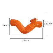 Sifone firenze orizzontale in pvc  (1 Tappo) : Diametro - 50