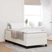 Struttura letto piattaforma-Giroletto-Rete del Letto Crema 90 x 190 cm Tessuto in Cords