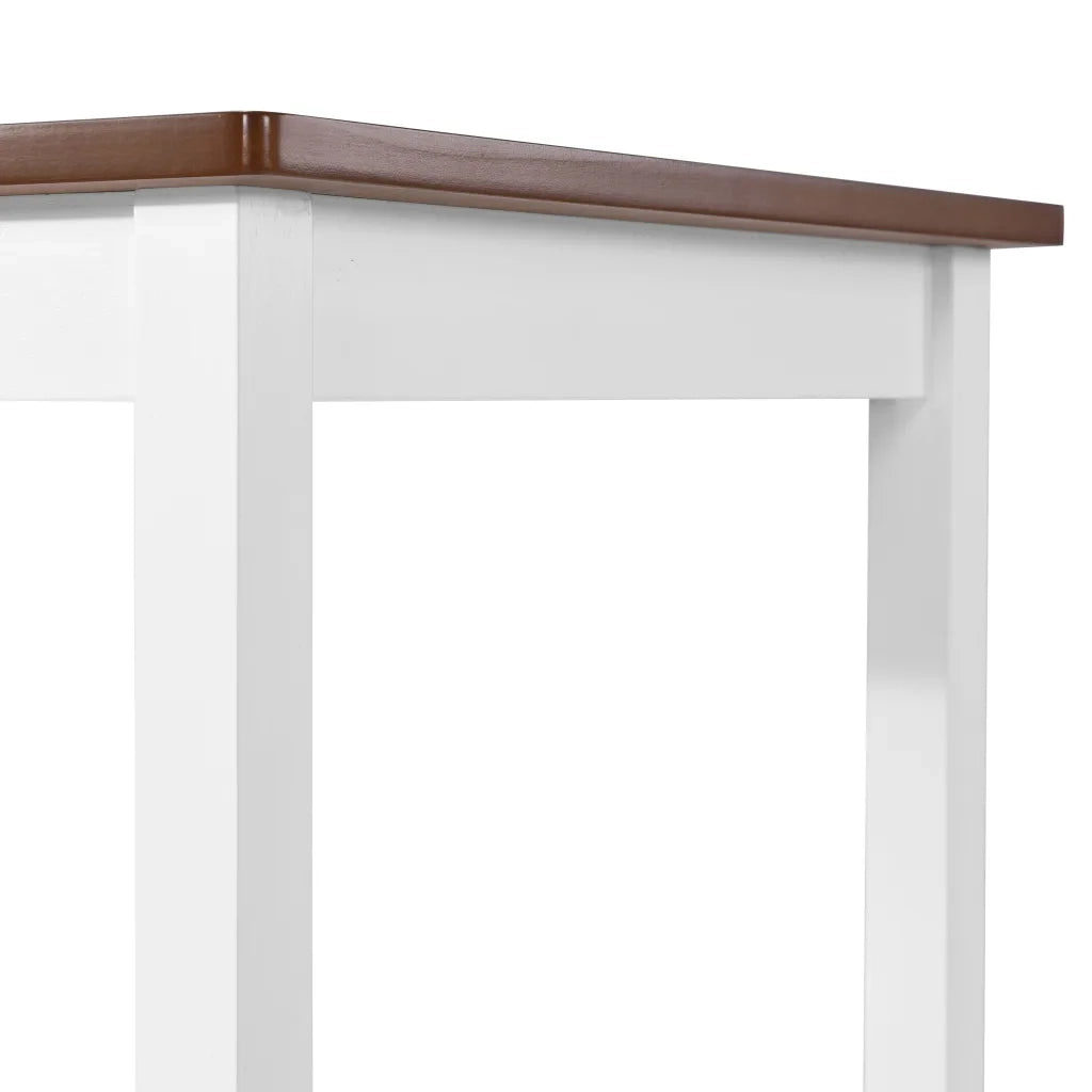 Set Tavolo da Bar e Sgabelli 3 pz in Legno Massello 245547