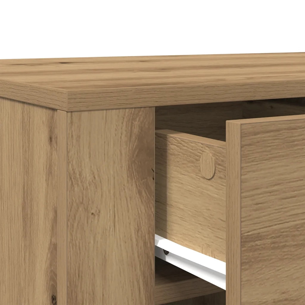 vidaXL Scrivania Rovere Artigianale 100x49x75 cm in Legno Multistrato