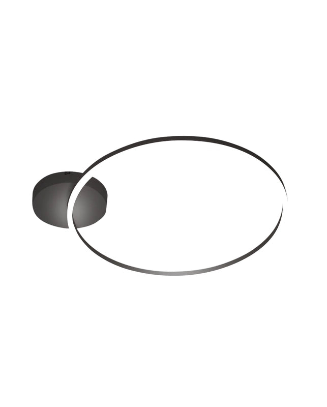 Plafoniera GIOTTO a led moderna 36W nero 3508-61-101 Fabas Luce