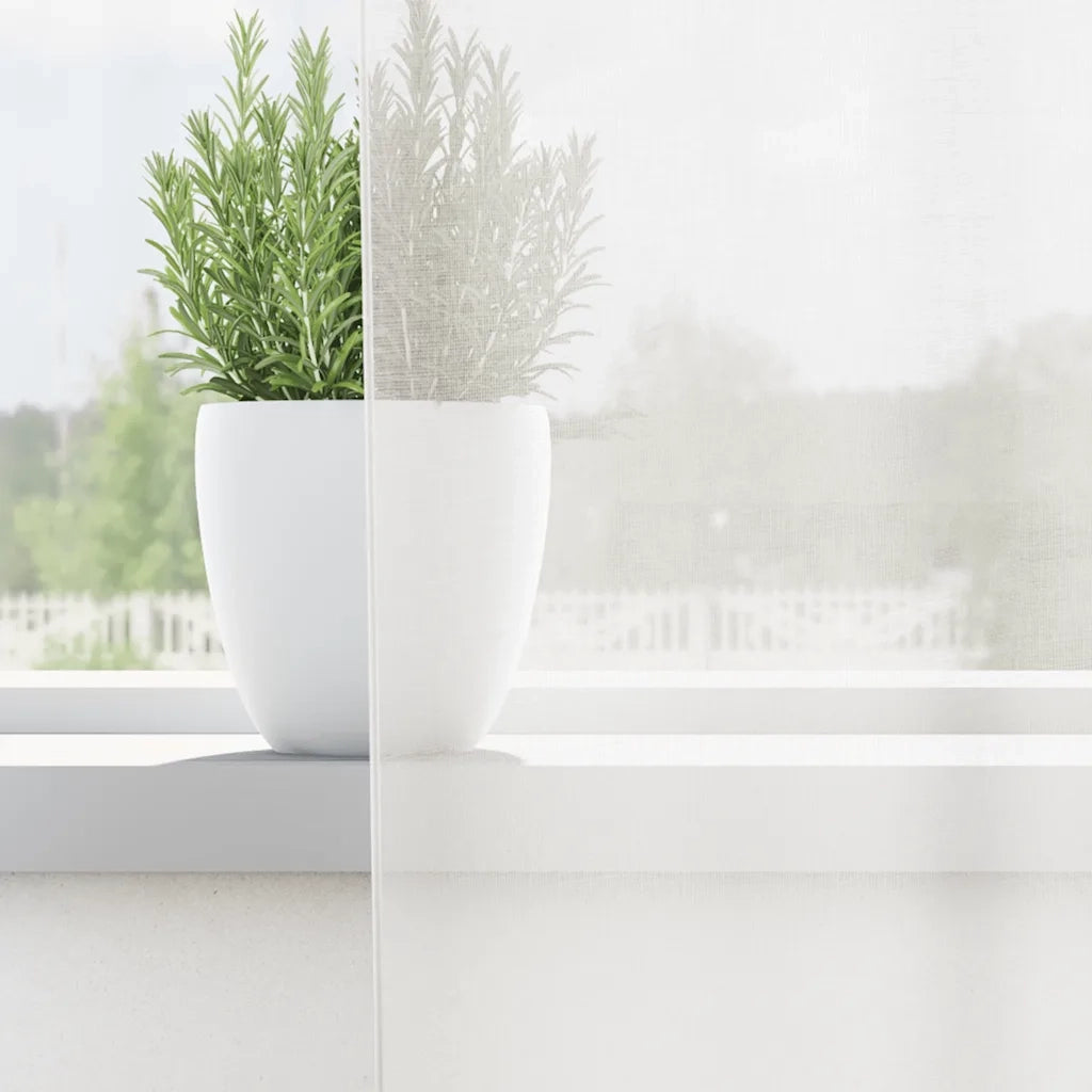Tende in Voile con Passanti 2 pz Bianco 140x175 cm