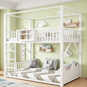 Letto a soppalco per bambini ¨C Minimal ¨C bianco metallo 90x200cm