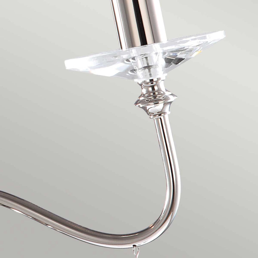 Lampadario Finsbury Park nichel lucido 3xE14 Elstead