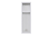 Comodino in legno "Turra" - 20 x 15 x 65 cm - Bianco